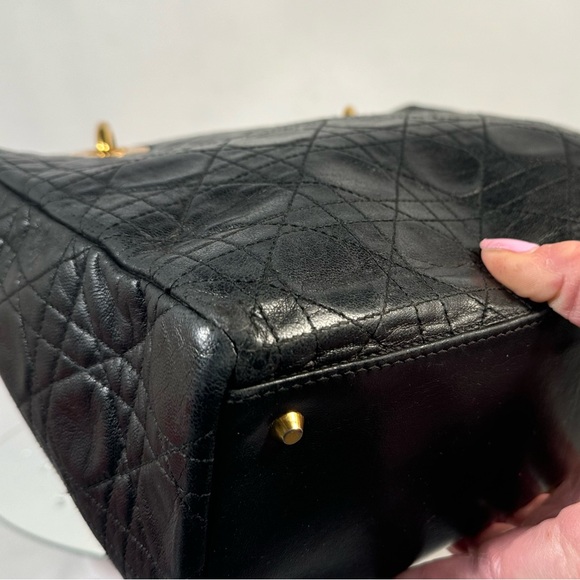 Lady Dior Lambskin Cannage Excellent Used Cond. with Dust Bag & Cert‎ Of Auth - Picture 7 of 14
